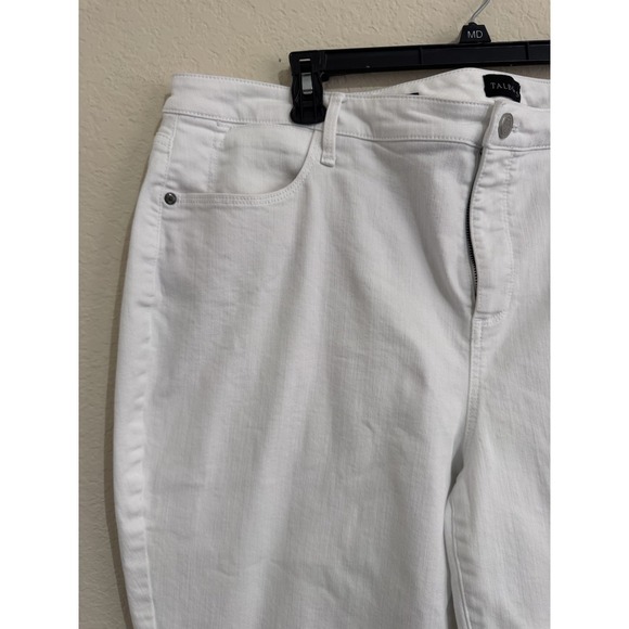 Talbots Jeans Womens 20W White Jegging Crop Simply Flattering Collection Stretch - Picture 2 of 11